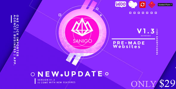 قالب Sanigo - قالب سایت تکنولوژی