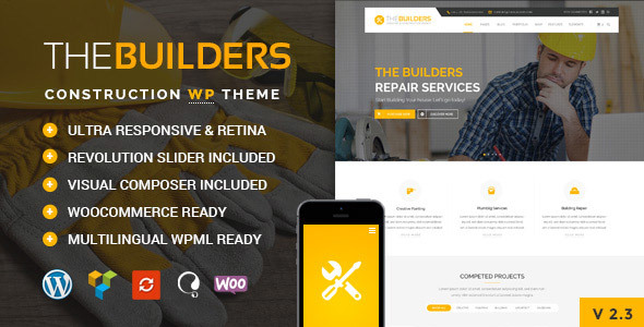 قالب بیلدرز | The Builders - قالب وردپرس ساخت و ساز