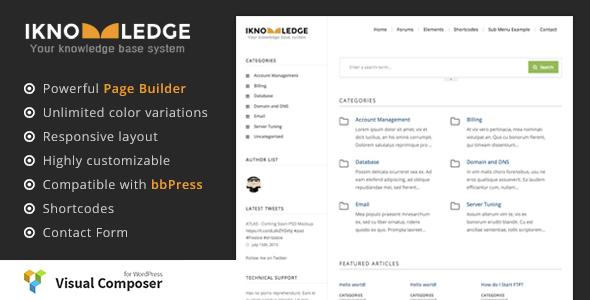 قالب iKnowledge - قالب سایت پایگاه دانش و ویکی