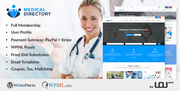 قالب Medical Directory - قالب وردپرس لیست دکترها