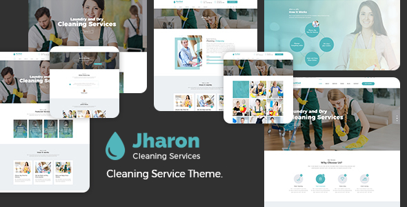 قالب Jharon - قالب وردپرس خدمات تمیزکاری