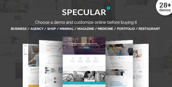قالب Specular - قالب وردپرس چند منظوره کسب و کار