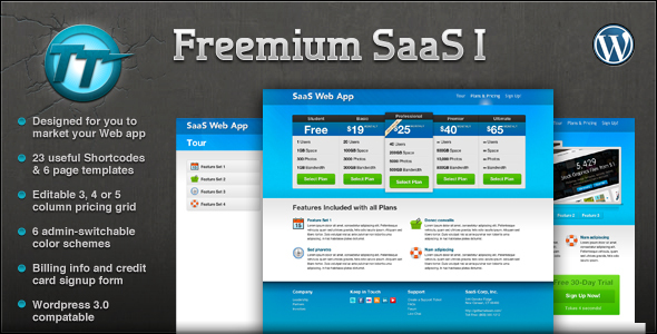 قالب Freemium SaaS I - قالب وردپرس بلاگ