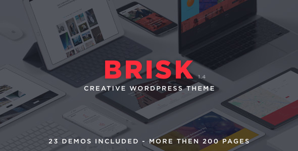 قالب Brisk - قالب وردپرس خلاق