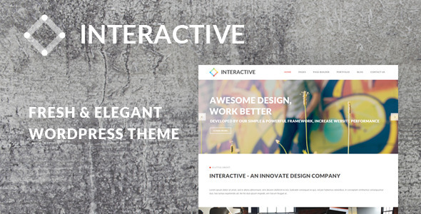 قالب Interactive - قالب وردپرس زیبا و خلاقانه