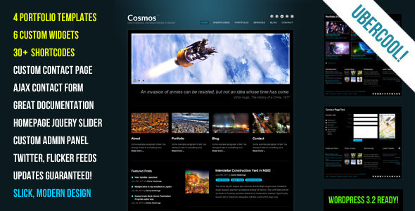 قالب Cosmos - قالب وردپرس خلاق
