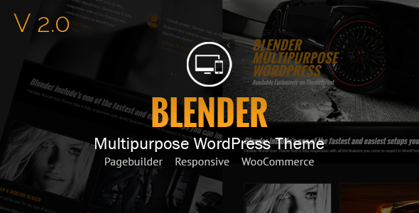 قالب Blender - قالب نمونه کار برای وردپرس