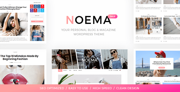 قالب Noema - قالب وبلاگ وردپرس شخصی