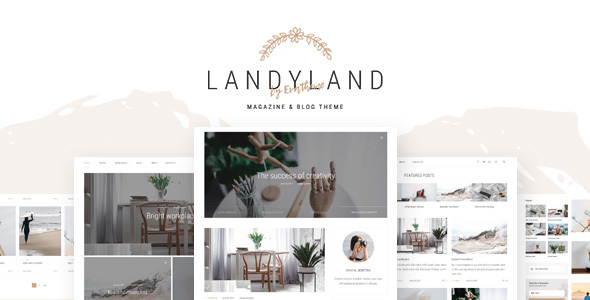 قالب Landyland - قالب وردپرس مجله ای ساده