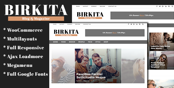 قالب Birkita - قالب مجله و وبلاگ برای وردپرس