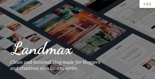 قالب Landmax WP - قالب وردپرس بلاگی مینیمال