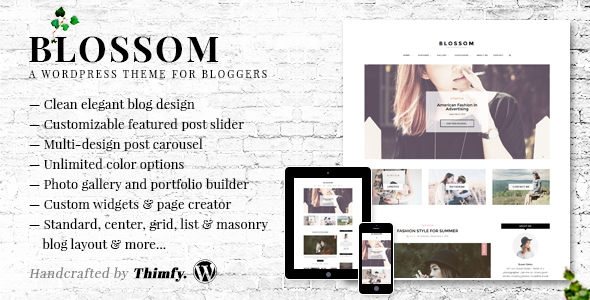 قالب Blossom - قالب وبلاگ وردپرس