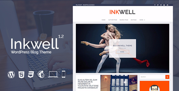 قالب Inkwell - قالب وبلاگ وردپرس
