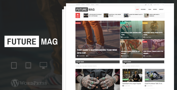 قالب FutureMag - قالب مجله و خبر وردپرس