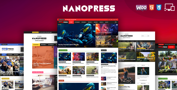 قالب Nanopress - قالب وردپرس مجله ای