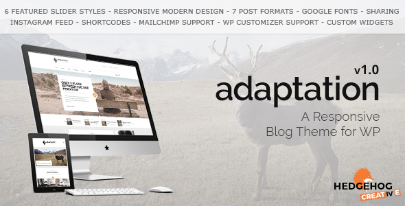 قالب Adaptation - قالب وبلاگی برای وردپرس