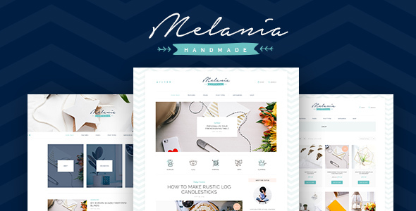 قالب Melania - قالب وردپرس فروشگاه و وبلاگ محصولات دست ساز