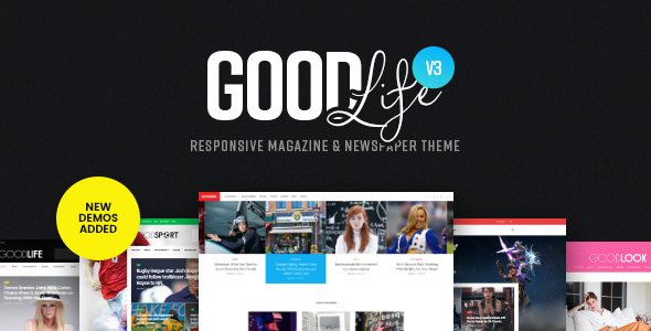 قالب GoodLife - قالب وردپرس ریسپانسیو برای مجله و روزنامه