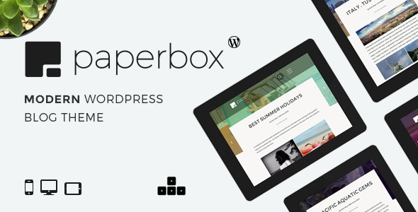 قالب Paperbox - قالب وبلاگ وردپرس مدرن