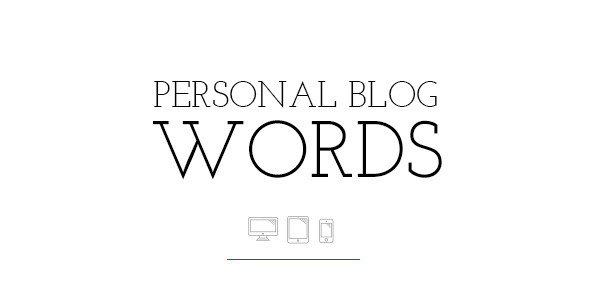 قالب Words - قالب وبلاگ شخصی
