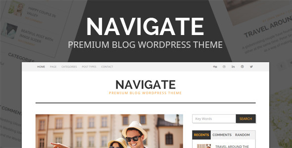 قالب Navigate - پوسته وردپرس بلاگ حرفه ای