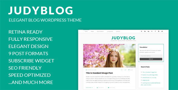 قالب JudyBlog - قالب وردپرس بلاگ زیبا