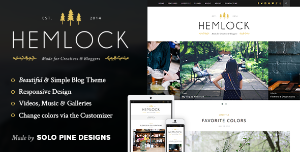 قالب Hemlock - قالب وبلاگ وردپرس