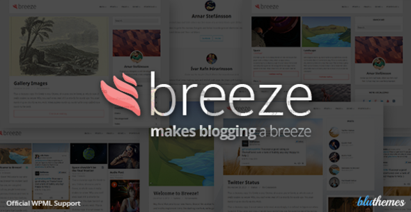 قالب Breeze - پوسته وردپرس بلاگ شخصی