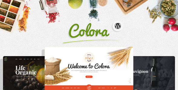 قالب Colora - قالب وردپرس فروشگاه موادغذایی اورگانیک