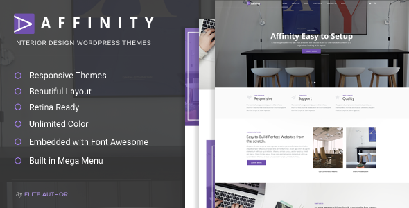 قالب Affinity - قالب وردپرس مبلمان و طراحی داخلی