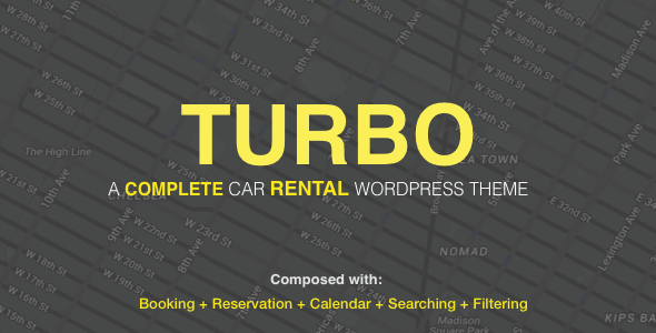 قالب Turbo - قالب وردپرس سیستم اجازه خودرو