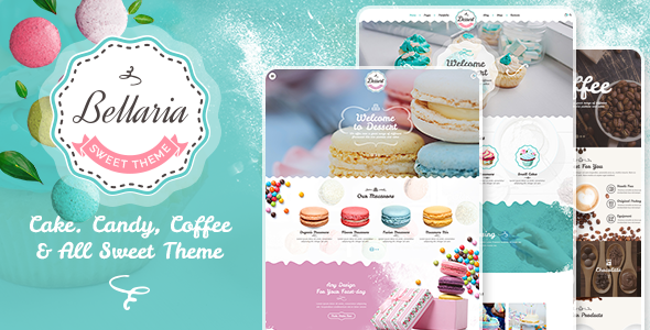 قالب Bellaria - قالب سایت کیک و شیرینی