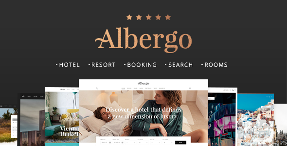 قالب Albergo - قالب سایت رزرو هتل و استراحتگاه