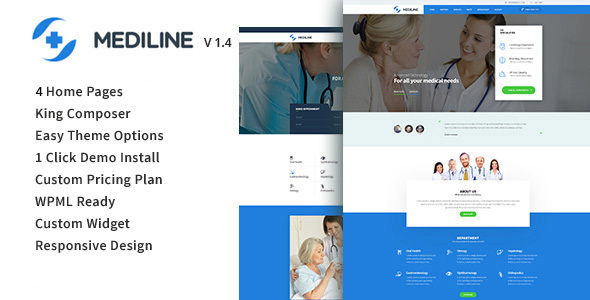 قالب Mediline - قالب وردپرس پزشکی و سلامتی