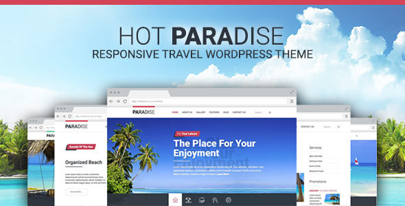 قالب Hot Paradise - قالب وردپرس مسافرت و گردشگری