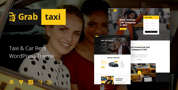 قالب Grab Taxi - قالب وردپرس خدمات تاکسی آنلاین