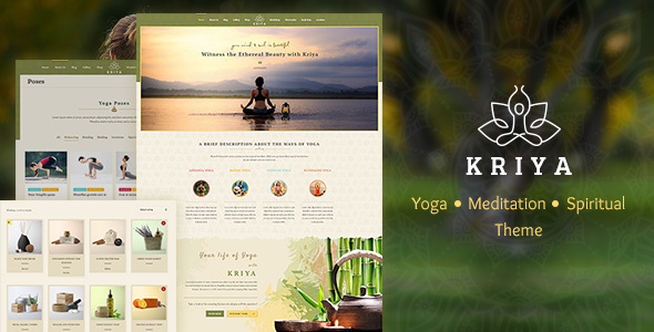 قالب Kriya Yoga - قالب وردپرس یوگا و سلامتی