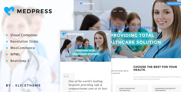 قالب MedPress - قالب وردپرس سلامتی و پزشکی