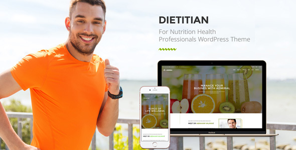 قالب Dietitian - قالب وردپرس سایت سلامت تغذیه