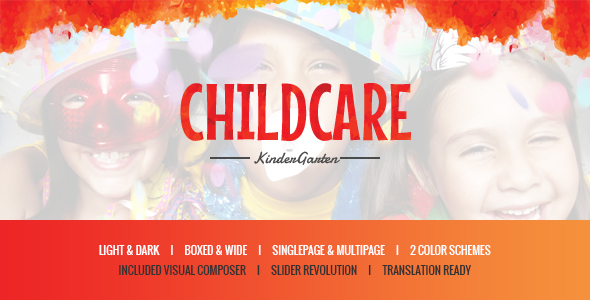قالب Child Care - پوسته وردپرس کودکان و مهد کودک