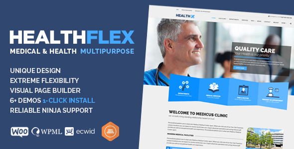 قالب HEALTHFLEX - قالب وردپرس پزشکی و سلامتی