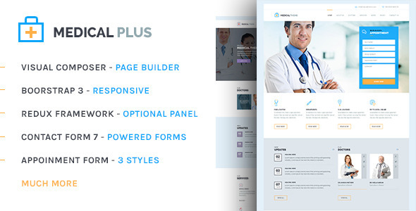قالب Health Plus - قالب سایت سلامتی و پزشکی