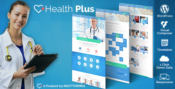 قالب Health Plus - قالب وردپرس بهداشت و درمانگاه
