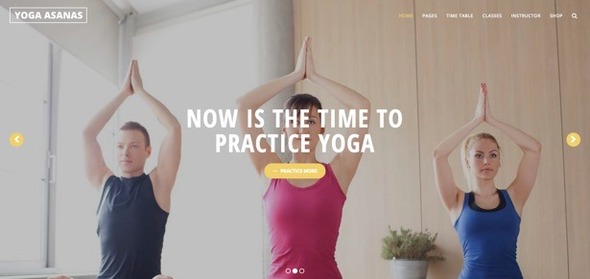 قالب Yoga - قالب وردپرس سلامتی و زیبایی و یوگا
