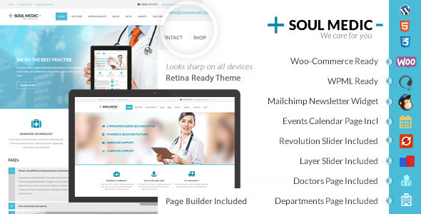 قالب SoulMedic Health - قالب وردپرس پزشکی و مراقبت های بهداشتی