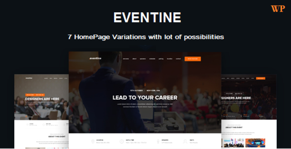 قالب Eventine - قالب سایت رویداد و کنفرانس