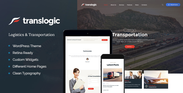 قالب Translogic - قالب وردپرس لجستیک و حمل و نقل