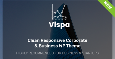 قالب Vispa for Startups - قالب وردپرس کسب و کار ریسپانسیو