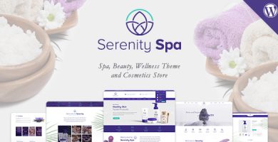 قالب Serenity Spa & Beauty - قالب وردپرس ریسپانسیو