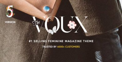 قالب The Voux - یک قالب کامل مجله